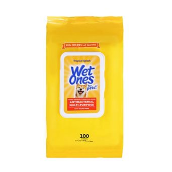 Wet Ones® Anti-Bacterial All Purpose Wipe for Dogs - 100 ct