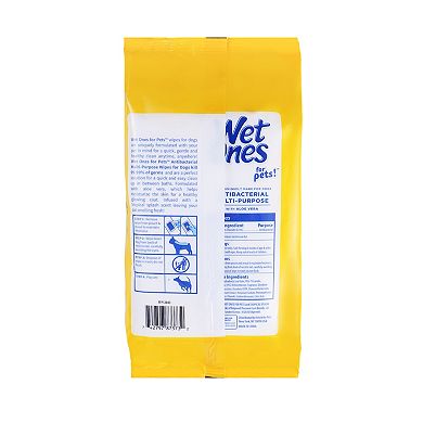 Wet Ones Anti-Bacterial All Purpose Wipe for Dogs - 100 ct. 