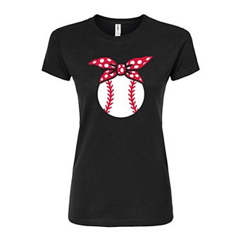 Juniors' Baseball Bandana Fitted Graphic Tee