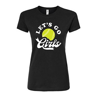 Juniors' Lets Go Girls Fitted Graphic Tee