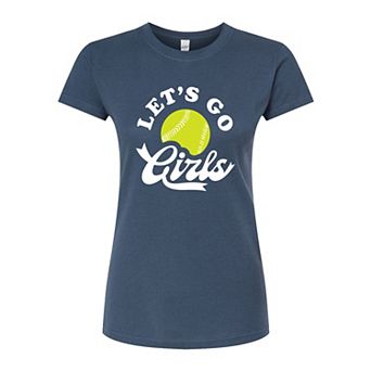 Juniors' Lets Go Girls Fitted Graphic Tee