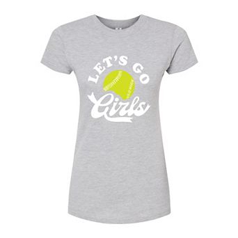 Juniors' Lets Go Girls Fitted Graphic Tee