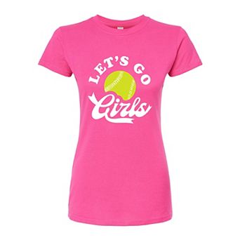 Juniors' Lets Go Girls Fitted Graphic Tee