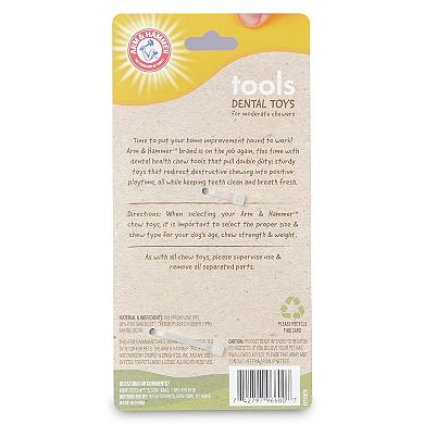 Arm & Hammer: 7-in. Wood Mix Hammer Dog Toy