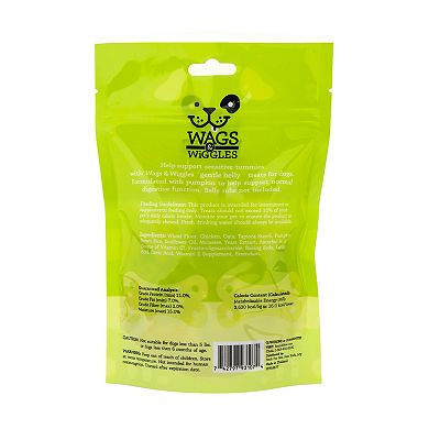 Wags & Wiggles FUNctional Dog Treats - Gentle Belly (Digestion), 5.5 oz.