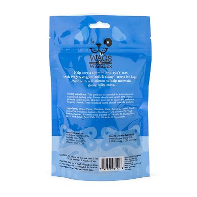 Wags & Wiggles FUNctional Dog Treats - Soft & Shiny (Skin & Coat), 5.5 oz.