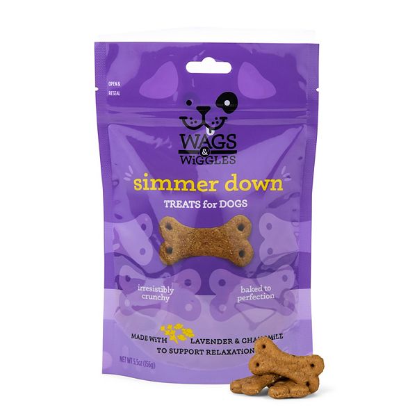 Wags & Wiggles FUNctional Dog Treats Simmer Down (Calming), 5.5 oz.