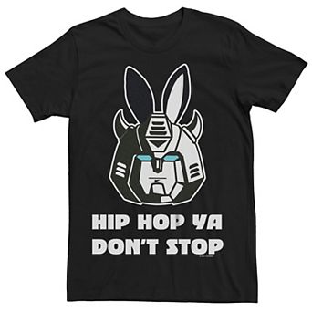 Big & Tall Transformers Optimus Prime Bunny Ears "Hip Hop Ya Don't Stop" Easter Graphic Tee