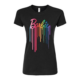 Juniors' Barbie® Logo Fitted Tee