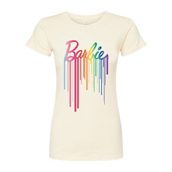 Juniors' Barbie® Logo Fitted Tee