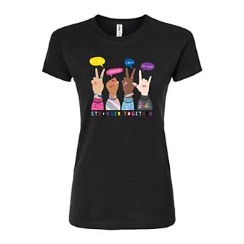 Juniors' Barbie® Pride Fitted Tee
