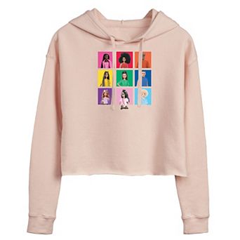 Juniors' Barbie Pride Cropped Graphic Hoodie