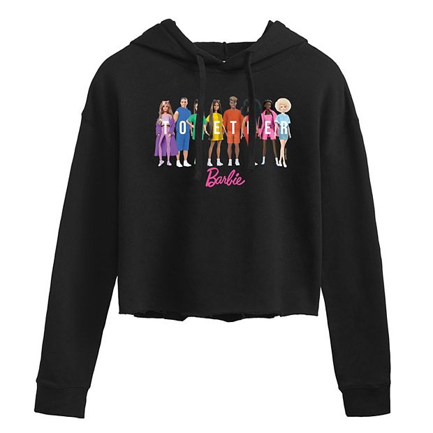 Barbie cropped online hoodie