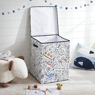 Saddle River Under the Sea Laundry Hamper with 4-pk. Markers