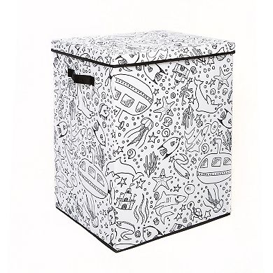 Saddle River Under the Sea Laundry Hamper with 4-pk. Markers