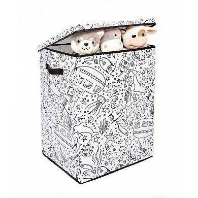 Saddle River Under the Sea Laundry Hamper with 4-pk. Markers