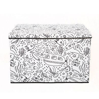 Saddle River Under the Sea Large Storage Trunk 4-pk.