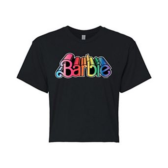 Juniors' Barbie® Pride Cropped Tee
