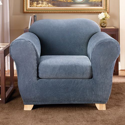 Sure Fit™ Striped Chair Slipcover
