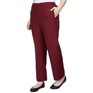 Petite Alfred Dunner Herringbone Short Length Pull-On Pants