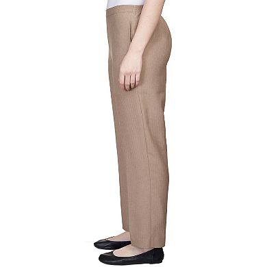 Petite Alfred Dunner Herringbone Short Length Pull-On Pants