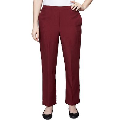 Petite Alfred Dunner Herringbone Short Length Pull-On Pants