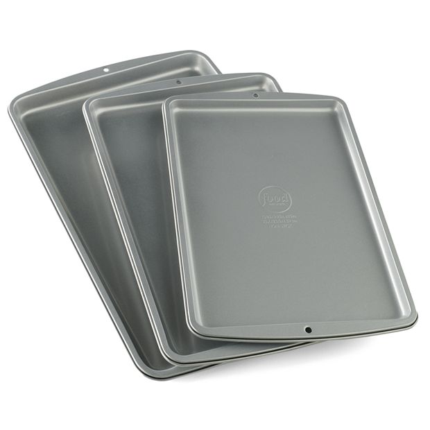 PERLLI Baking Sheets for Oven Nonstick Cookie Sheet Set - 3 Pc