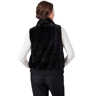 Petite Alfred Dunner Faux-Fur Vest