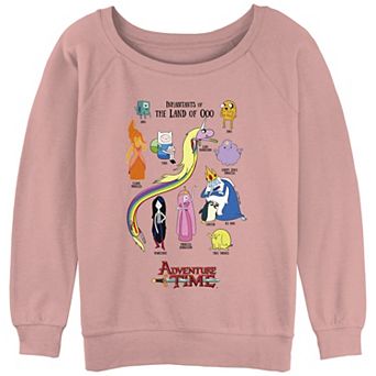 Juniors' Adventure Time Inhabitants of the Land of Ooo Crewneck Sweatshirt