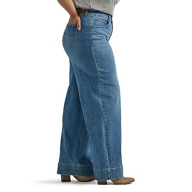 Plus Size Lee?? Legendary Wide Leg Trouser Jeans