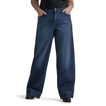 Plus Size Lee® Legendary Wide Leg Trouser Jeans