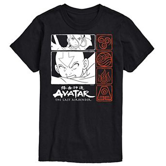 Big & Tall Avatar The Last Airbender Grid Graphic Tee