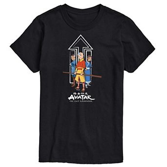 Big & Tall Avatar The Last Airbender Trio Graphic Tee