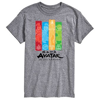 Big & Tall Avatar The Last Airbender Four Nations Graphic Tee