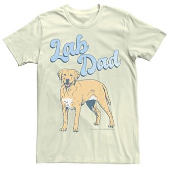 Men's Lab Dad Dog Lover Graphic Tee