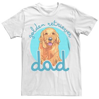 Men's Golden Retriever Dad Dog Lover Graphic Tee
