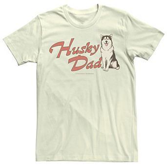 Men's Husky Dad Dog Lover Graphic Tee