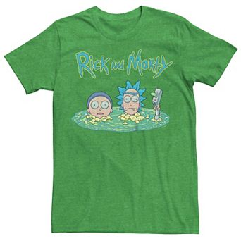 Men's Rick And Morty Portal Grab Graphic Tee