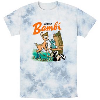 Disney's Bambi Men's Vintage Scene Bombard Wash Graphic Tee