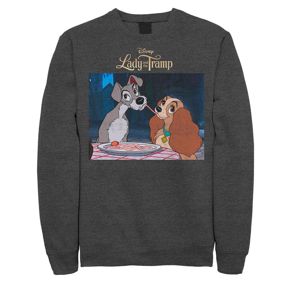 Disney☆Lady and the Tramp Sweatshirt ワンピース【UK発】 Disney's Lady And The Tramp Men's Spaghetti Distressed