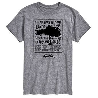Big & Tall Avatar The Last Airbender Same Roots Graphic Tee
