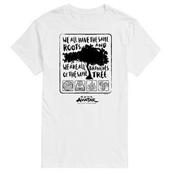 Big & Tall Avatar The Last Airbender Same Roots Graphic Tee