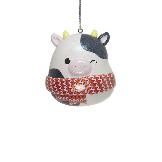 Custom Squishmallow Christmas Ornament, Cute Squishmallow Cow Ornament