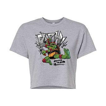 Juniors' Teenage Mutant Ninja Turtles Mutant Mayhem Raph Cropped Graphic Tee