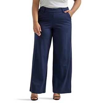 Plus Size Lee® Ultra Lux Comfort Any Wear Wide Leg Pull-On Pants