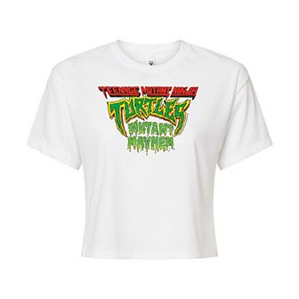 Juniors' Teenage Mutant Ninja Turtles Mutant Mayhem Cropped Graphic Tee