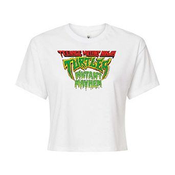 Juniors' Teenage Mutant Ninja Turtles Mutant Mayhem Cropped Graphic Tee