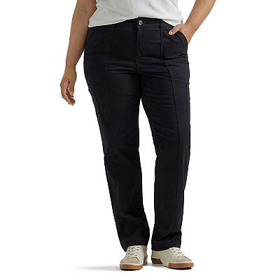 Lee Pantaloni Donna Ultra Lux Comfort Any Wear - Vita Media, Gamba Dritta Con Spacco, Colore Algae, Taglia 50