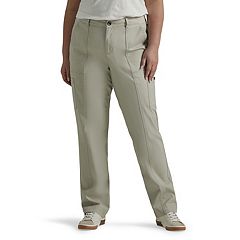 Lee Women's Plus Size Flex to Go Mid Rise Seamed Cargo Pant