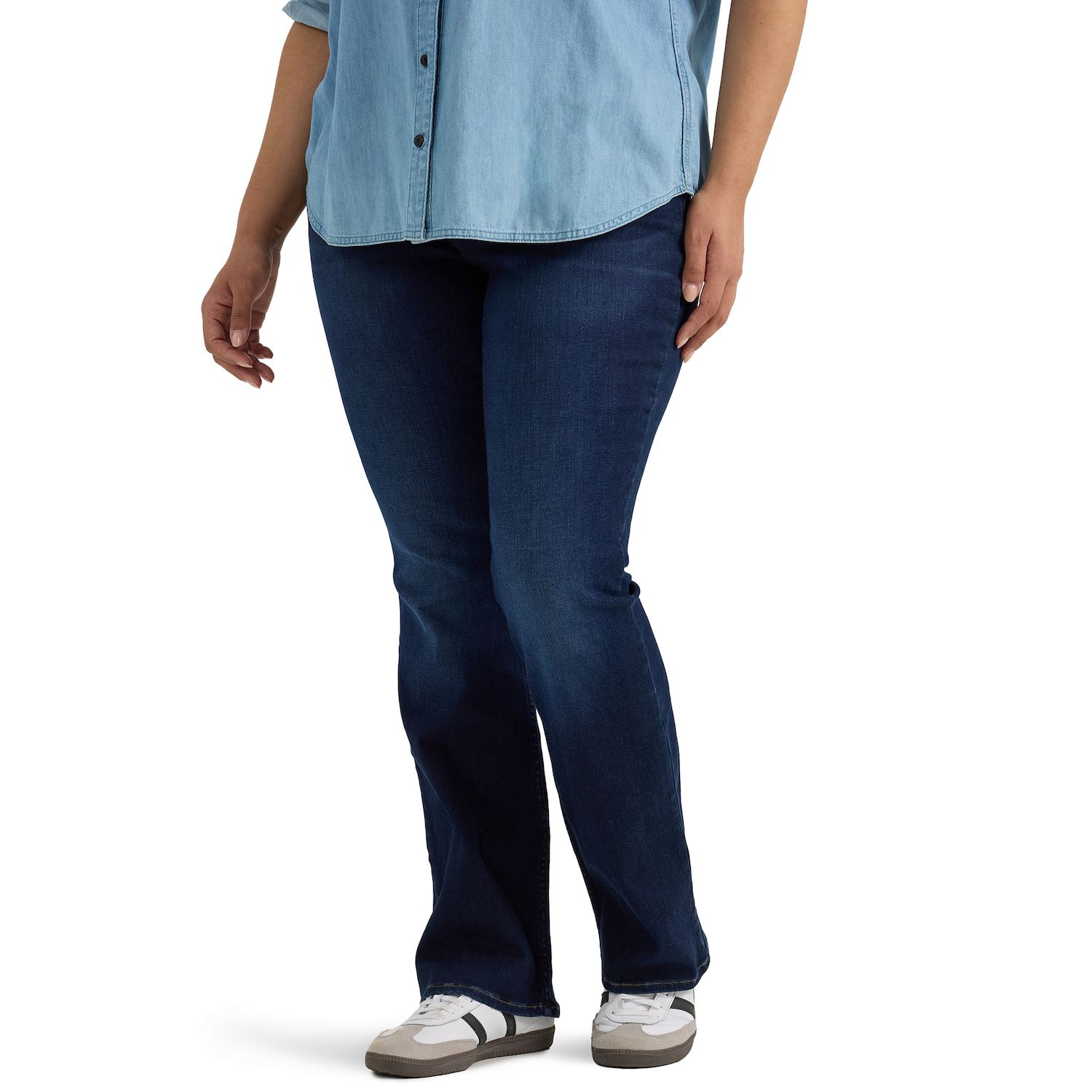 thumbnail image 2 of Lee Women's Petite Bootcut Jeans - Ultra Lux Comfort With Flex Motion Stretch Denim 2 of 9